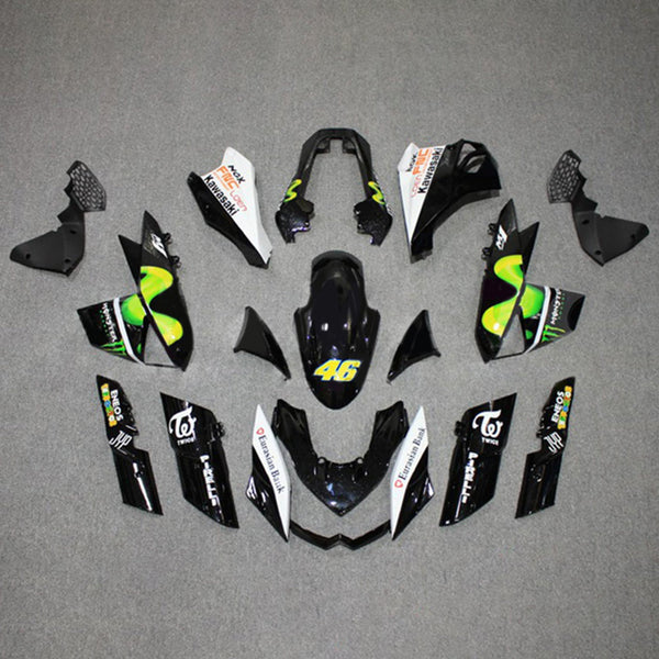 Amotopart kåpa Set för Kawasaki Z1000 2010-2013 Body Plastic ABS