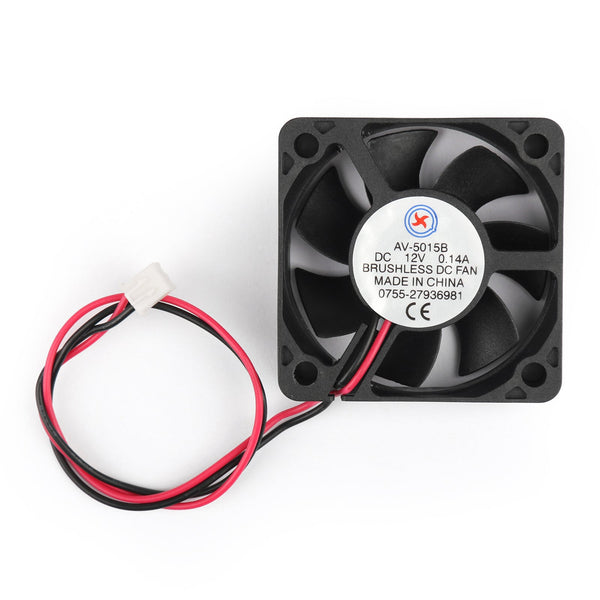 10 STK DC Brushless Cooling PC Datamaskinvifte 12V 5015B 50x50x15mm 0,14A 2-pins ledning