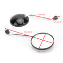 Universal scooter knallert spejl 8mm sort til Vespa Piaggio Liberty 50-150cc Generic