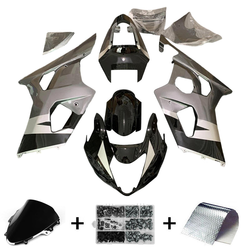 Conjunto de carenagens Amotopart Suzuki GSXR 600/750 2004-2005 K4, corpo, plástico, ABS