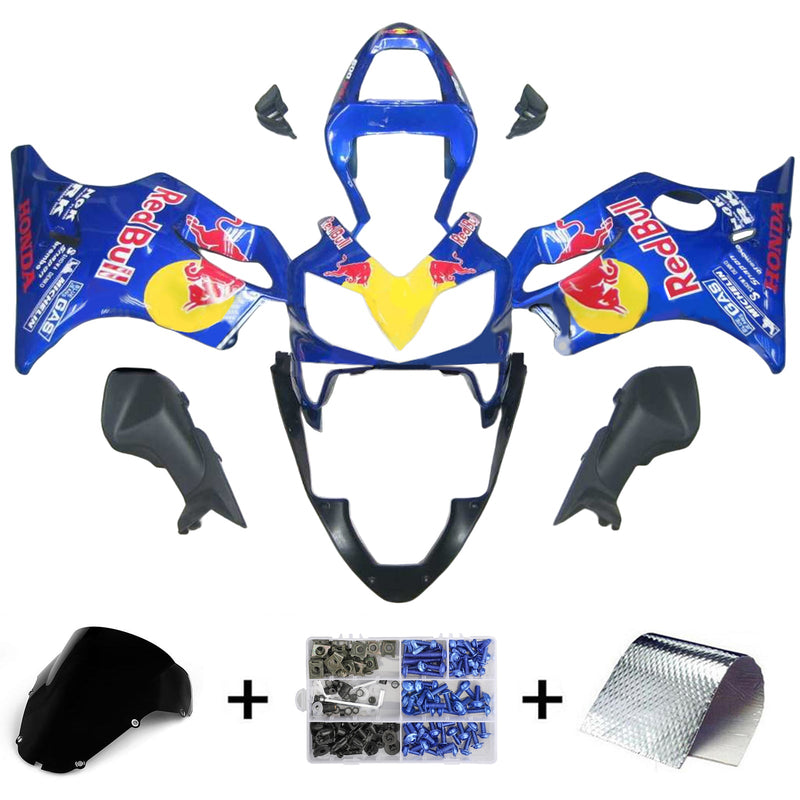 Amotopart Honda CBR600 F4i 2001-2003 Juego de carenado Cuerpo Plástico ABS