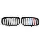 Par de rejillas tipo riñón M-Color 51138469959 adecuadas para BMW G01 X3 G02 X4 Gloss Black Generic