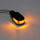 Styrets endeindikatorer blinkende indikatorendelys af styr sort motorcykel