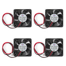 4 Uds 50mm x 10mm 5010B DC 12V 0.1A 2 pines rodamiento de bolas de ventilador sin escobillas