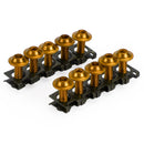 Motorrad-Aluminium-Verkleidungsgitter M6 x 20 mm Schraubenbolzen Clips-Kit QTY 10 Generic
