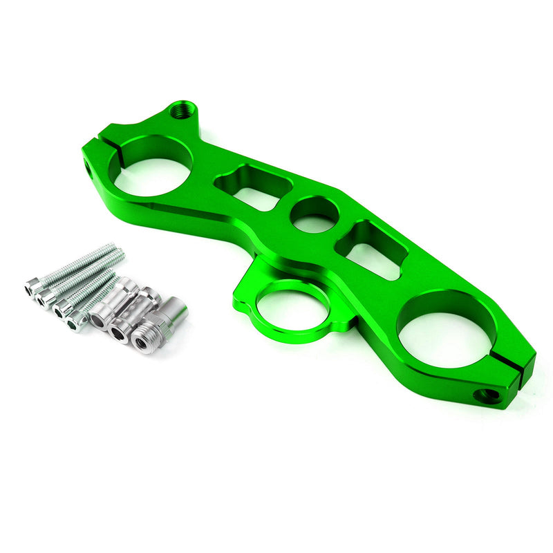 Abrazadera superior inferior del puente de la horquilla delantera para Kawasaki Ninja ZX6R 09-12 Generic