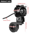 Elektrisk LED arbejdslygter forlygte vandtæt 30 45W ugle sort til Motor Generic