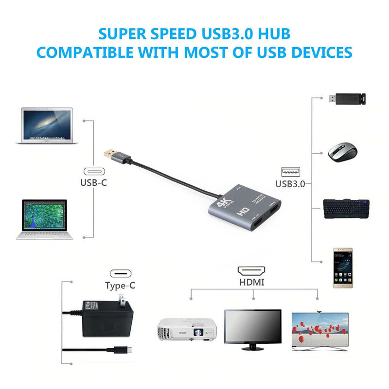 4K 1080p 60fps HD zu USB 3.0 Video Capture Card Game Live Recorder Plug and Play