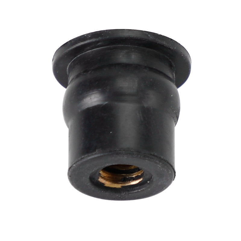 Carenagem Wellnuts de borracha M6 e Wellnuts de fixação de tela 100 peças - furo de 13 mm