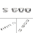 Bagagerums emblem emblem navneskilt skive bogstaver tal passer til Mercedes S600 krom