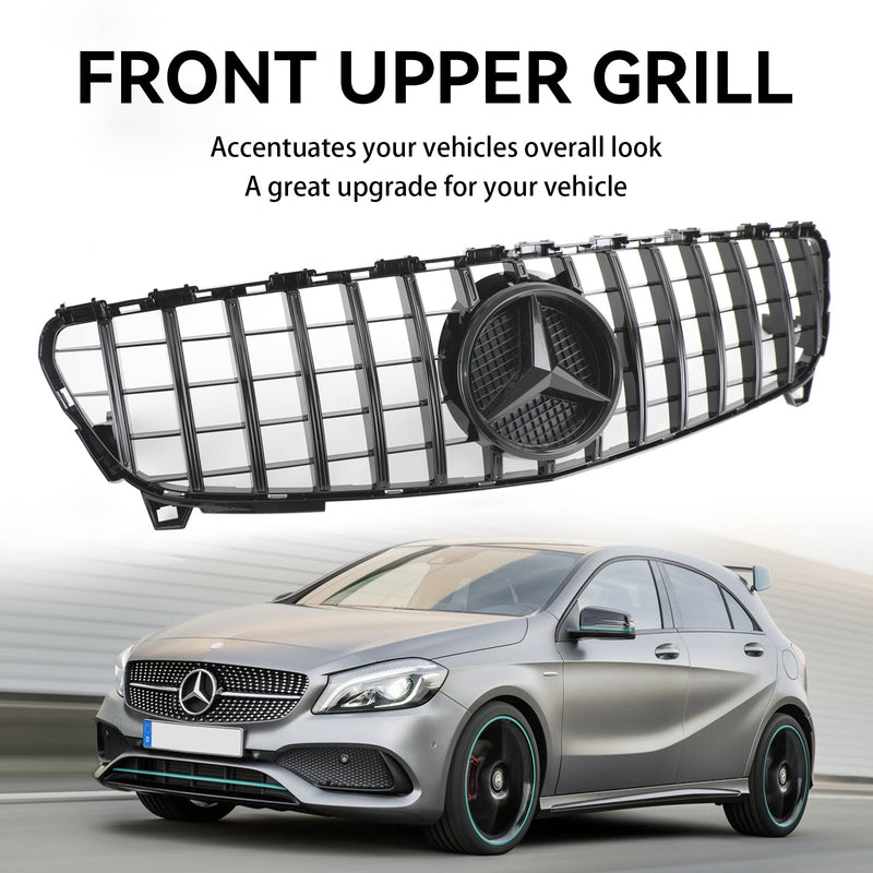 MERCEDES BENZ A-KLASSE W176 2016-2018 GTR Style Front Bumper Grill