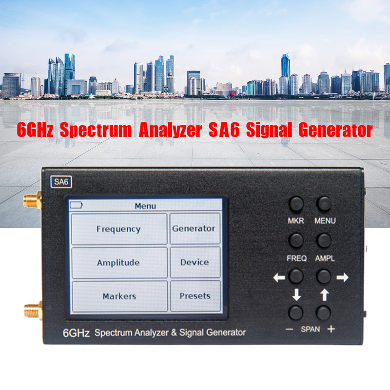 Spectrum Analyzer Signal Generator Wi-Fi 2G 4G LTE CDMA GSM GPRS SA6 6GHz