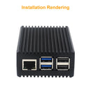 Passive Kühlung Aluminiumgehäuse Raspberry Pi5 Metallgehäuse Aluminiumlegierungsbox