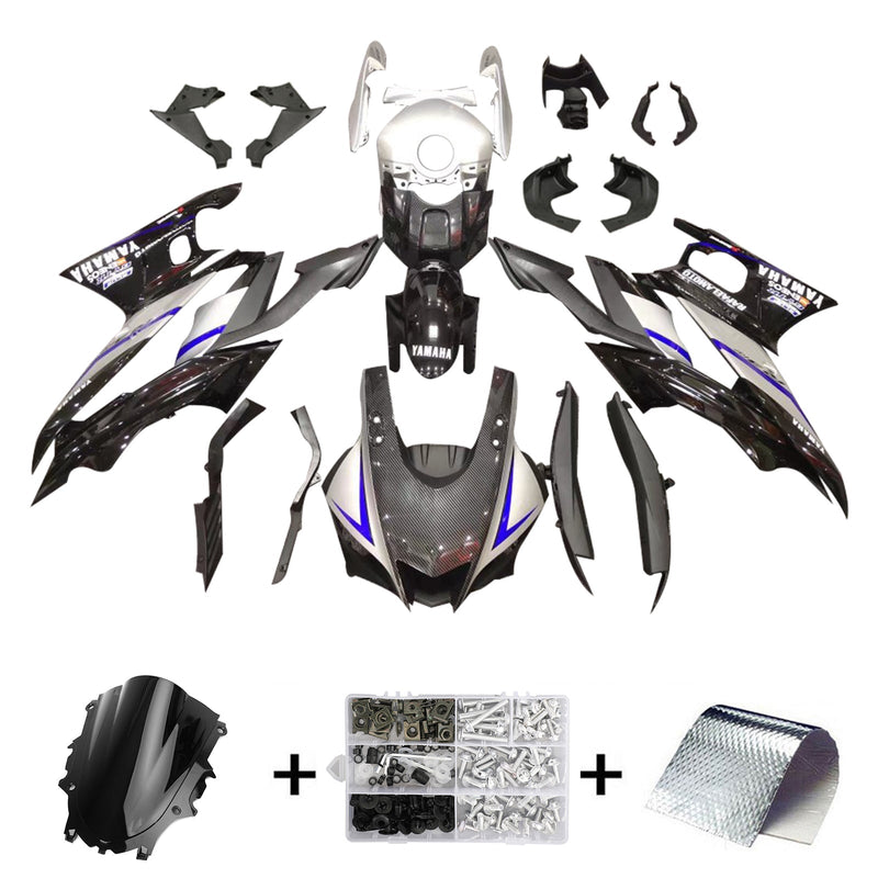 Amotopart Yamaha YZF-R3 R25 2019-2021 kåpesett Body Plastic ABS