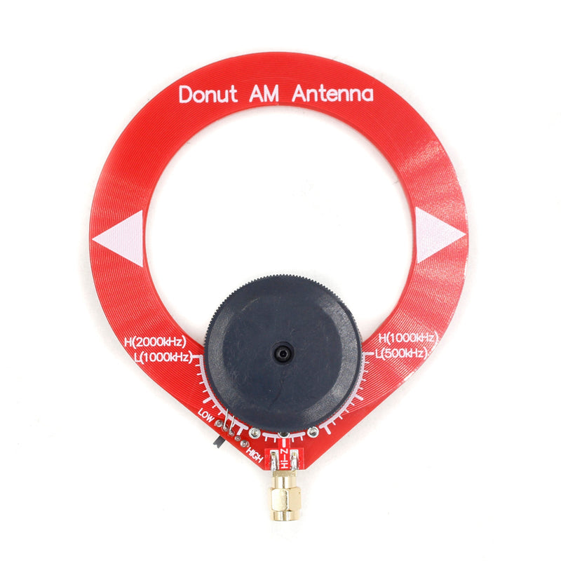 Donut Red AM MW Mittelwellenantenne Mini-Loop-Antenne für Malahiteam DSP DSP2