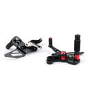 Apoio para os pés ajustável CNC sistema de apoio para os pés adequado para 2016-2019 Kawasaki Z125 Generic