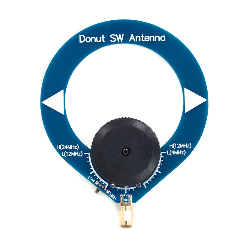 Donut Blue SW Mini-Loop-Antenne für Malahiteam DSP DSP2 HF-Kurzwellenantenne