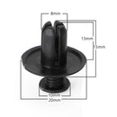 50 x 8 mm Verkleidungsclip-Schraubnieten Verkleidung für Suzuki GSX, Burgman, V-Strom Generic