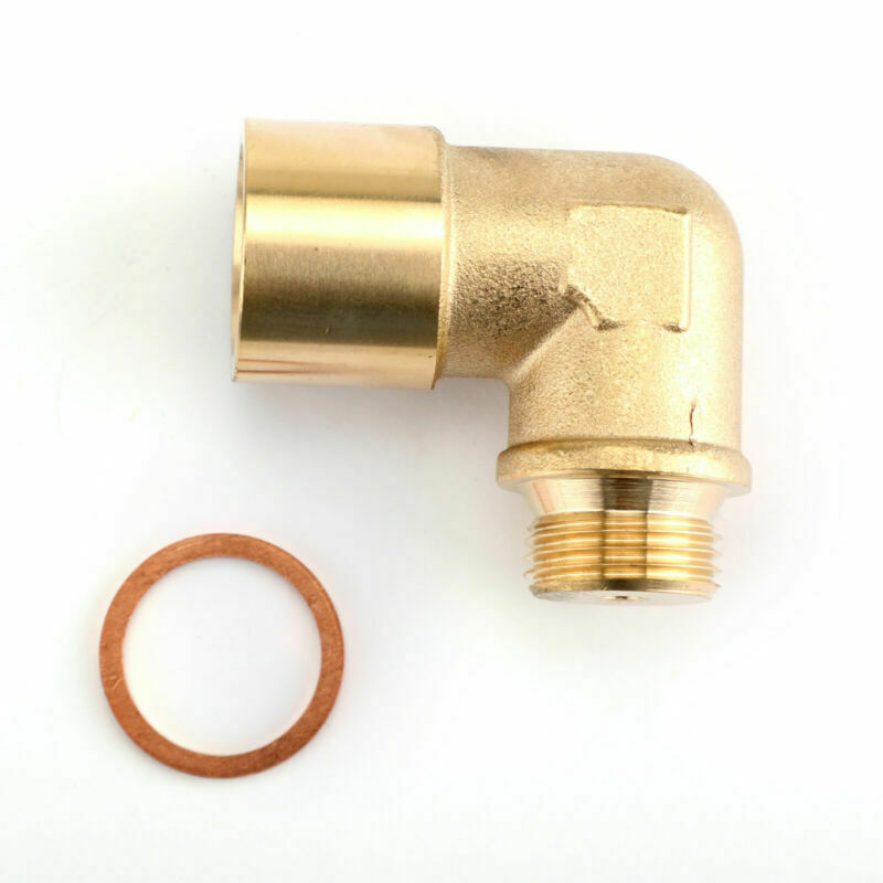 M18X1.5 02 Bung Extension O2 Sensor de Oxigênio Espaçador de Extensão Angular 90 Graus Genérico