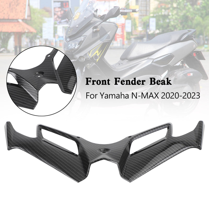Vordere Kotflügelschnabel-Nasenkegelverlängerung für Yamaha N-MAX NMAX 2020-2023 Carbon