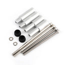 Areyourshop Spot Nebelscheinwerfer Stangenhalter passend für BMW R1200GSA 2014-2018 R1250GSA 18-21 Silber