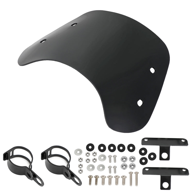 Motorcykel med 28-41mm framgaffel Universal Windshield WindScreen