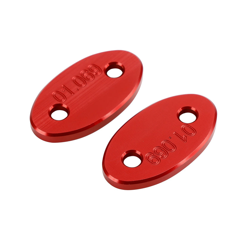 ALU Mirror Delete Placas de bloco cego se encaixa Kawasaki ZX-6R ZX6R 2003-2004