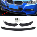 Areyourshop 4 peças de kit de spoiler dianteiro universal para pára-choque dianteiro compatível com GMC Honda Civic BMW Benz
