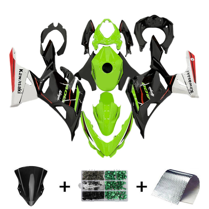 Amotopart kåpa Set för Kawasaki EX400 Ninja400 2018-2023 Body Plastic ABS