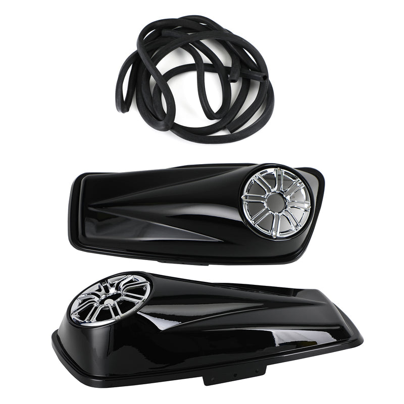 Tampas de alforje de 6,5" com alto-falante para Harley Road King Street Glide CVO 2014-2021