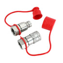 3/4" NPT-par hydraulisk flad-hurtigkobling minilæsser til Bobcat ISO 16028