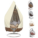 Terrassen-Ei-Stuhl-Abdeckung zum Aufhängen im Freien, doppelte Korb-Ei-Schaukel-Abdeckung, wasserdicht