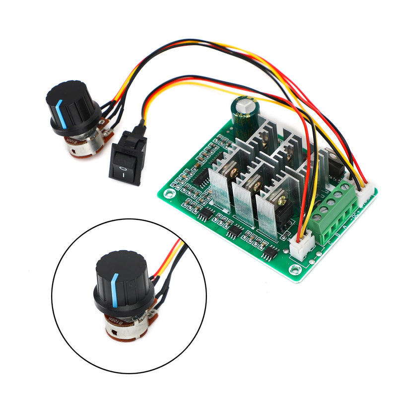 DC 5V-36V 15A PWM DC bürstloser Motorgeschwindigkeitsregelreversender CCW Reversible Switch