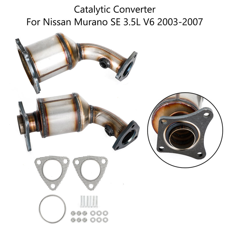 2003–2007 Nissan Murano SE 6 Cyl 3.5L vorne 16222 16221 links und rechts Katalysator Generic