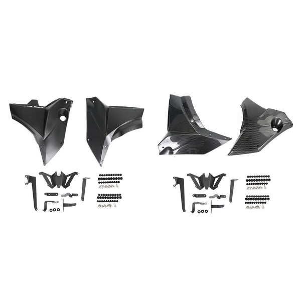 Cubierta lateral de placas protectoras inferiores del motor para Yamaha MT-07 FZ-07 2021-2022 Genérico