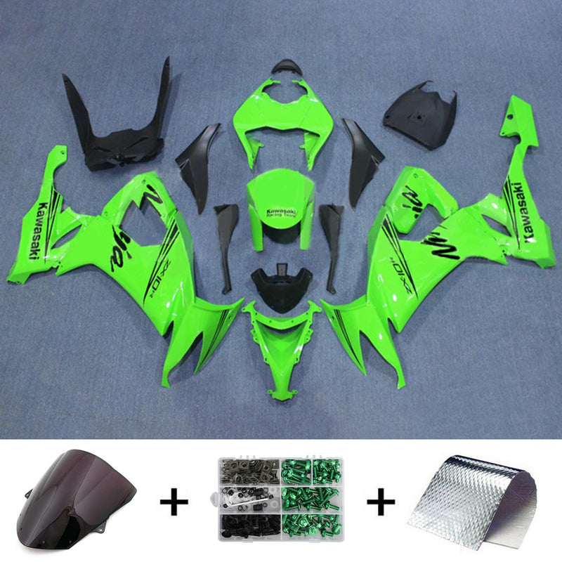 Juego de carenado Amotopart para Kawasaki ZX10R 2008-2010, carrocería, plástico, ABS