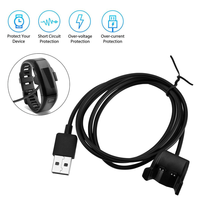 Cabo de dados de carregamento USB para relógio Garmin Vivosmart 3/4/HR