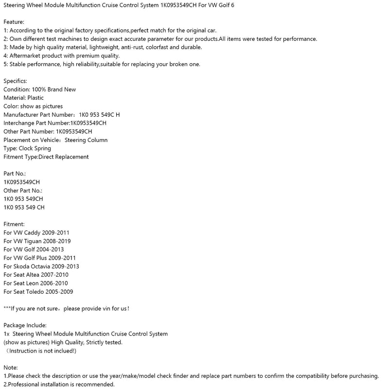 2009-2013 Skoda Octavia Ratmodul Multifunktionsfartpilot 1K0953549CH