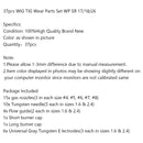 37 stk TIG svejsebrænder 17/18/26 sliddele sæt