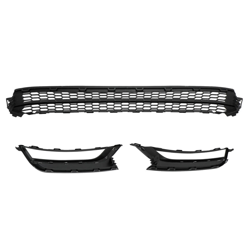 VW Passat 2012-2015 Front Nedre Grill Grill Tåkelys Deksel Black & Chrome