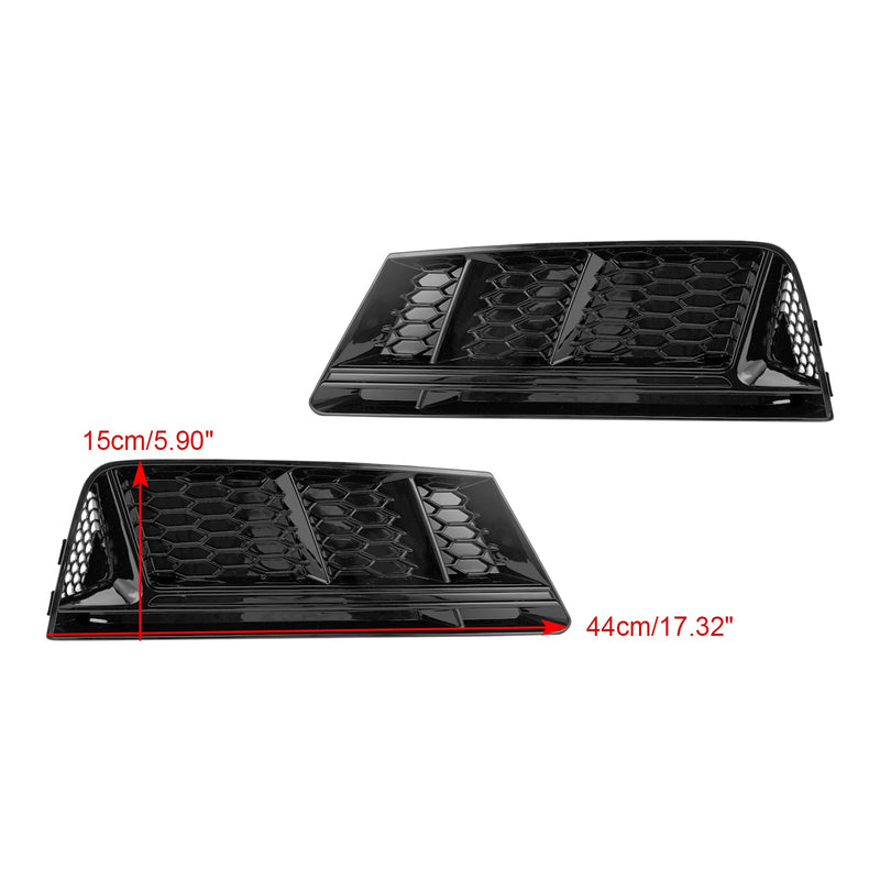 AUDI A4 B9 2016-2018 Grill świateł przeciwmgielnych Dolny grill zderzaka Chrom