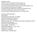 Heckklappengriff Rückfahrkamera für Dodge Ram 1500 2500 3500 2009-2017