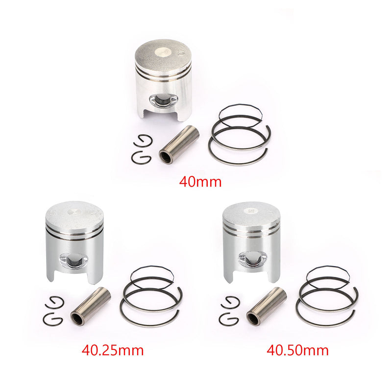 Kolvring Pin Clip Kit för Honda Live Dio Zx50 Topic Ww50 Bly Nh50 STD (40 mm) 0,25 mm (40,25 mm) 0,50 mm (40,50 mm) Borrstorlek Generic