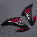 Owiewki pasujące do Kawasaki Z900 2017-2019 Srebrno-czerwone Formowane wtryskowo plastikowe nadwozie ABS Generic