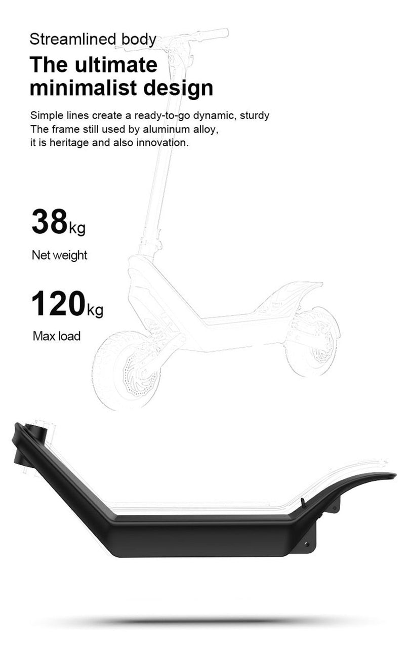 Scooter elétrico dobrável de longo alcance de alto desempenho off-road de 2400 W para adultos