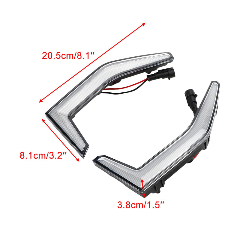 Kawasaki Teryx KRX 1000 2020-2023 Fang Accent Grilllampor LED-frontljus