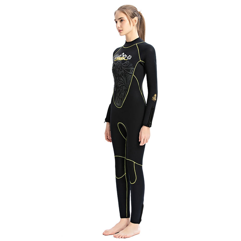 5mm Dame våtdrakt Surfing Dykkerdrakt Full Body Snorkeling Triathlon