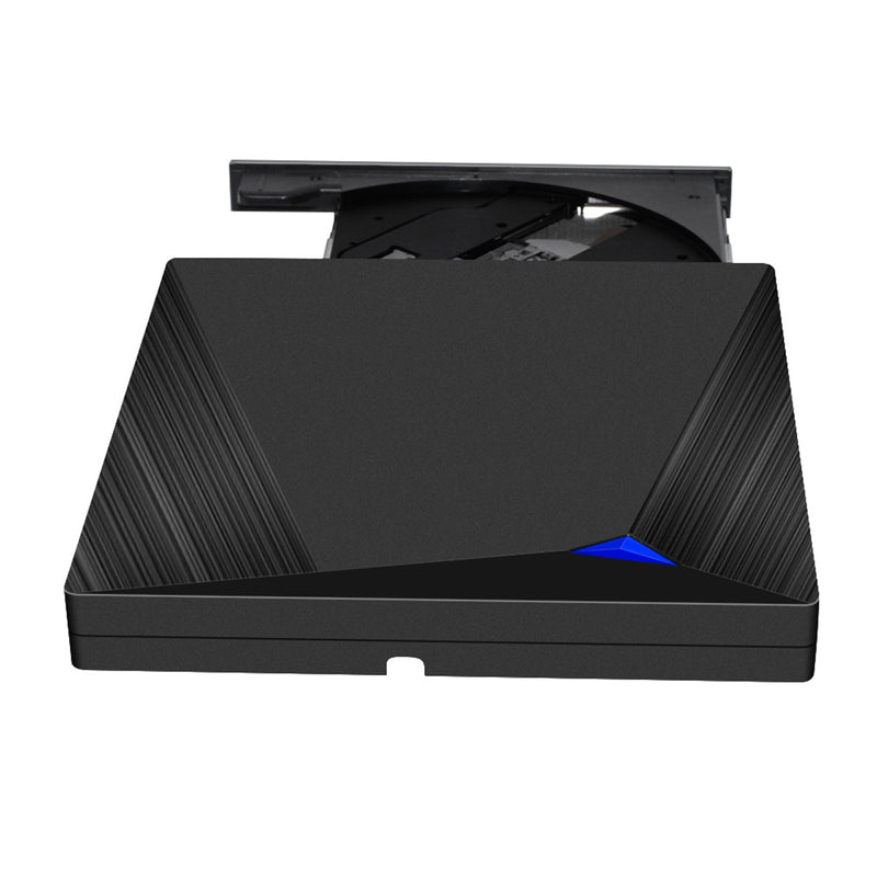 Czarny zewnętrzny odtwarzacz DVD typu C USB 3.0 do laptopa, nagrywarka CD Rw