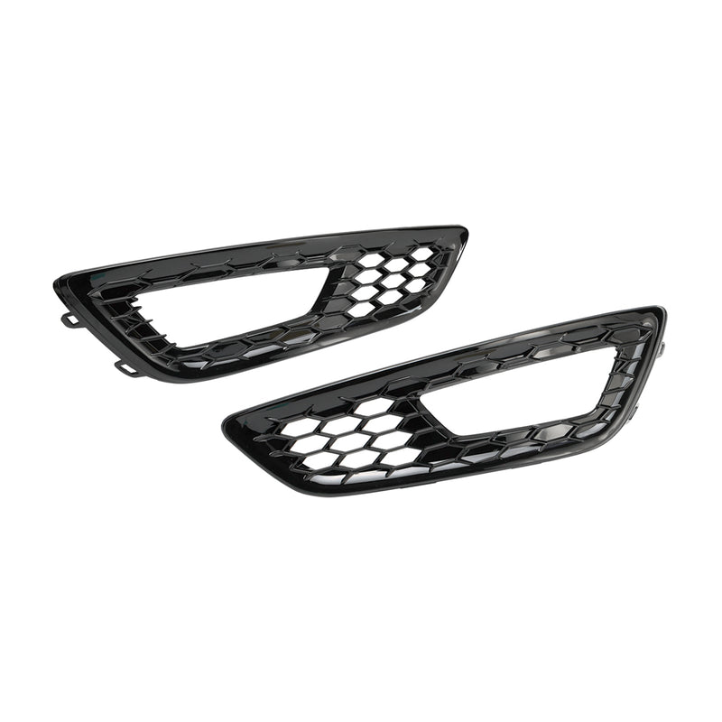 2PCS Frontstoßstange Nebelscheinwerfer Lampenabdeckung Lünette Gitter passend für Ford Focus 2015-2018