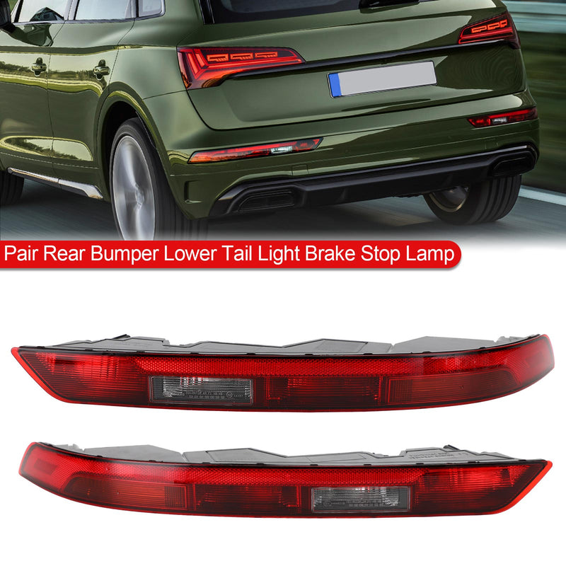 Audi Q5 2018-2021 Pára-choque traseiro inferior Lanterna traseira Luz de freio versão americana genérica